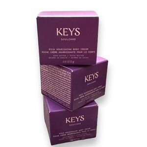 🆕 NWT KEYS Soulcare Rich Nourishing Body Cream Shea Butter 3x Mini 36g 1.26oz